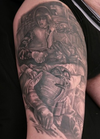 Tattoos - Stephane Chaudesaigues - VIETNAM  TROOPERS. st�phane chaudesaigues. tattoo. tatouage.paris. avignon.
